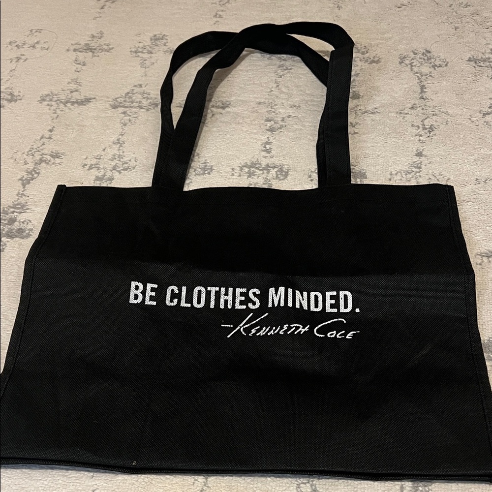 Kenneth Cole Black Canvas Tote